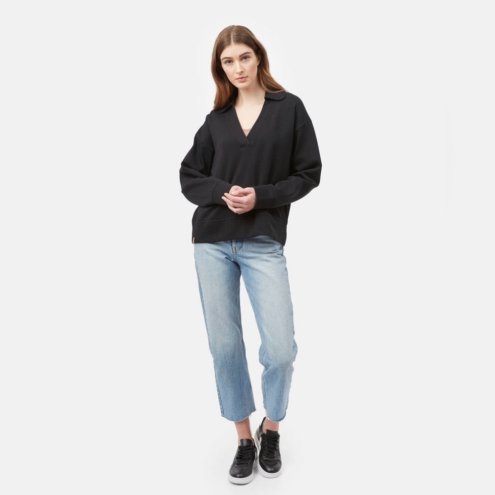 10Tree Women’s Treefleece Grove Sweatshirt in Meteorite Black, Size XS, Tentree - Picture 2 of 12
